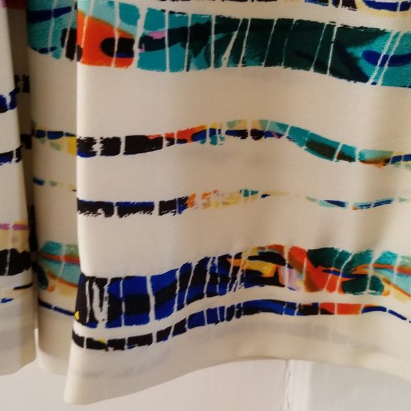 Rachel Roy Silk Multi-colored Pleated Skirt with Pockets in Size 8 - Picture 14 of 15